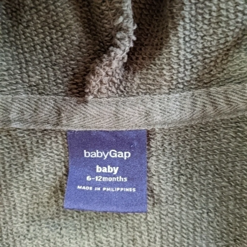 Baby boys green hooded jacket coat babyGap size‎ 6-12 months